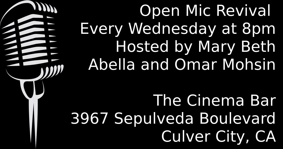 The Cinema Bar (Open Mic Revival)
